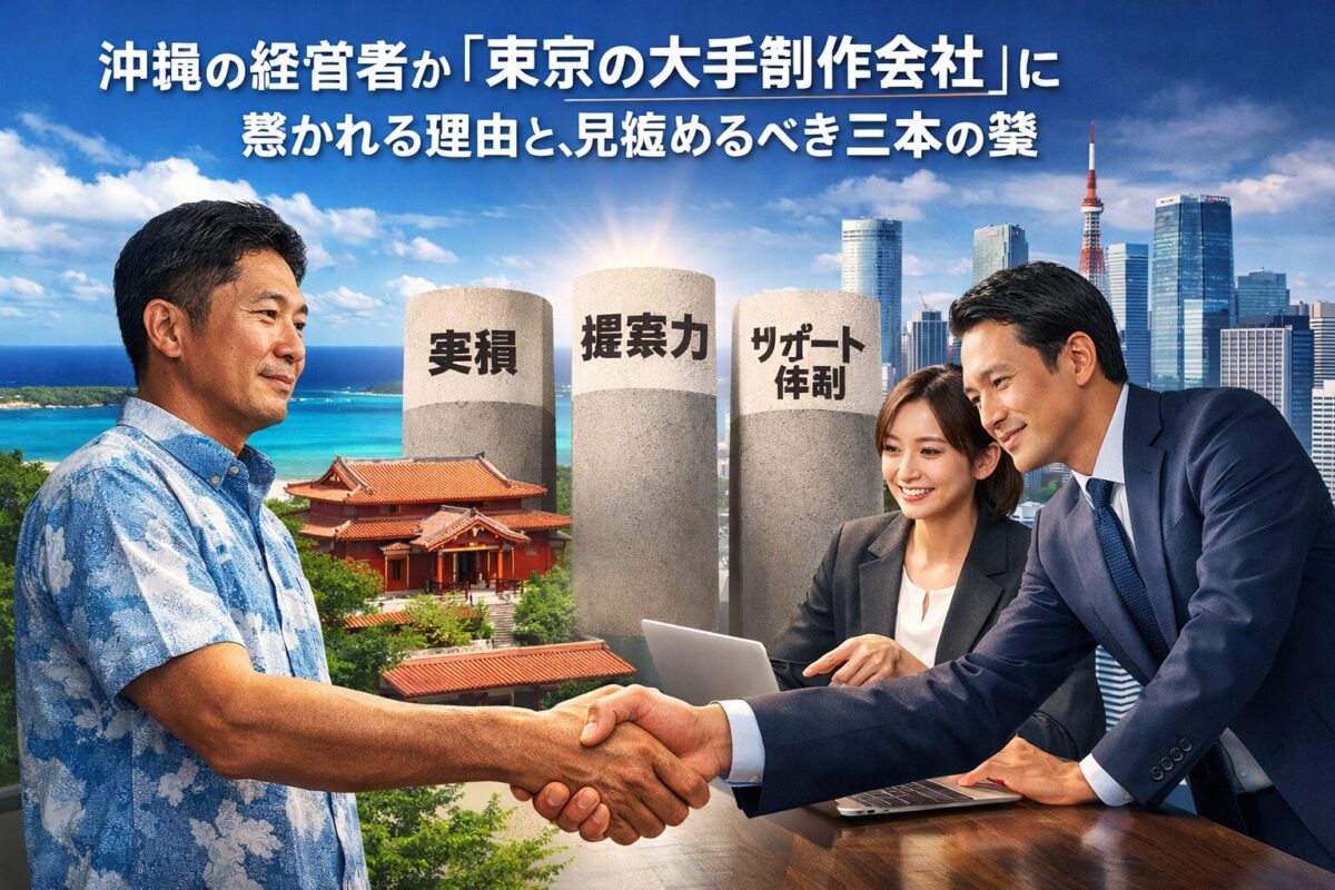 沖縄の経営者が「東京の大手制作会社」に惹かれる理由と、見極めるべき三本の壁
