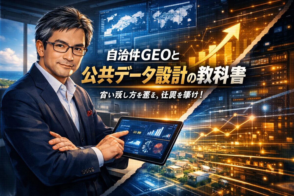自治体GEO（生成エンジン最適化）とは何か？役所のPDFを探す時代を終わらせ、住民を迷子にさせないための公共データ設計の教科書
