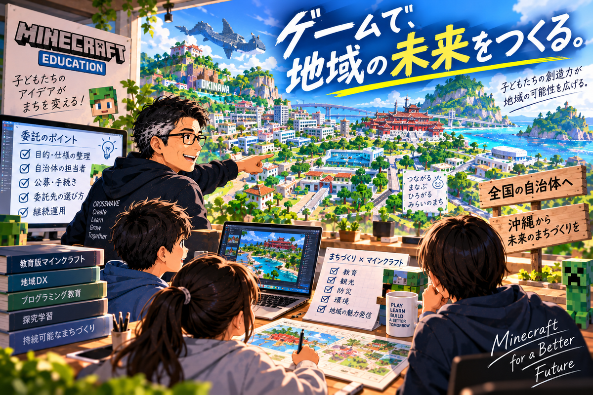教育版マインクラフトで自治体のまちづくり|マイクラ・ワークショップ委託の仕様と成果を生み出す設計